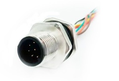 Senser connector M12 Male A code 8 PIN circular connector