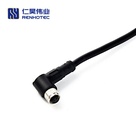 M5 Female Right Angle Overmolded Cable