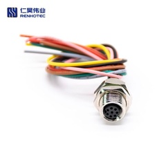 M8 Female Socket Front Mount Wire Harness