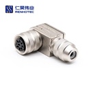 M16 Female Plug Right Angle Metal Shell Field Wireable Connetor
