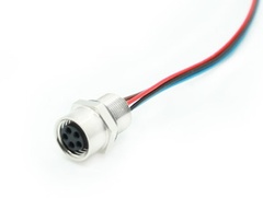 M8 5PIN female circular panel side connector
