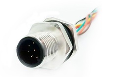 Marine connector M12 Male A code 8 pin circular connector