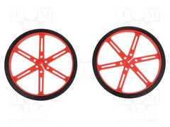WHEEL 90×10MM PAIR RED