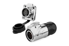 LP-16-9 pin metal circular four-hole waterproof aviation plug signal connector