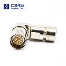 M23 Male Plug Right Angle Metal Shell Field Wireable Connetor