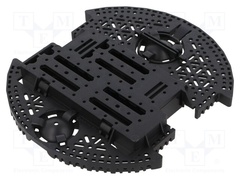ROMI CHASSIS BASE PLATE - BLACK