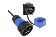 YM-24-USB3.0 Plastic Waterproof Aviation Plug and Socket Industrial Data Connector