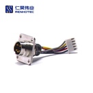 M16 AISG RET Cable Assembly, Flange Mounting Male Receptacle with JST Connector, Potted