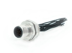 M8 8PIN male panel side connector