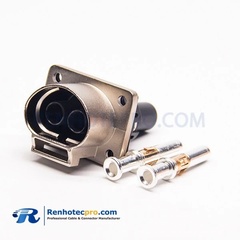 HIGH VOLTAGE COAXIAL CONNECTOR 2PIN SOCKET AND PLUG 3.6MM CABLE METAL STRAIGHT HVIL CONNECTOR