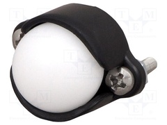 BALL CASTER WITH 1/2" PLASTIC BALL