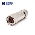 M40 Male Plug Straight Metal Shell Field Wireable Connector