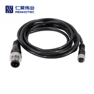 Industry Sensor Power and Signal Connections for M12 to M8 Overmolded Cable