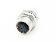 Marine connector M12 A code 8 pin panel side connector