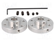 UNIVERSAL ALUMINUM MOUNTING HUB FOR 6MM