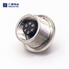 M9 Female Straight Solder Cable Front Mount Connector