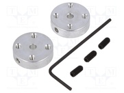 UNIVERSAL ALUMINUM MOUNTING HUB FOR 3MM