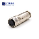 M16 Female Plug Straight Metal Shell Field Wireable Connetor