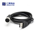 Data Transmission for M12 Female to USB Male Overmolded Cable