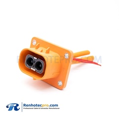 HVIL CONNECTOR PLASTIC SOCKET AND PLUG 2 PIN STRAIGHT 2 PIN A KEY HIGH VOLTAGE INTERLOCK CONNECTOR