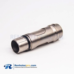 HIGH VOLTAGE CONNECTOR 200A 8MM THROUGH HOLES STRAIGHT A KEY 1 PIN METAL SHIELD SOCKET