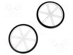WHEEL 90×10MM PAIR WHITE