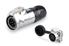 LP-12-8 pin metal circular four-hole waterproof aviation plug connector