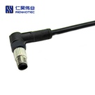 M5 Male Right Angle Overmolded Cable