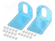 STAMPED ALUMINUM L-BRACKET PAIR FOR 37D