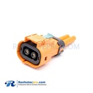 HIGH VOLTAGE COAX CONNECTOR 2 PIN PLASTIC SOCKET FOR CABLE 3.6MM STRAIGHT A KEY HVIL CONNECTOR