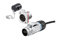 BD-24-HDMI metal round four-hole waterproof aviation plug connector