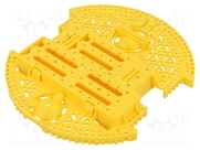ROMI CHASSIS BASE PLATE - YELLOW