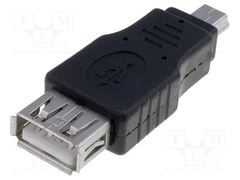 USB MINI-B PLUG TO TYPE-A FEMALE ADAPTER
