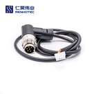 AISG RET Cable Aseemly, Overmolded Cable Type Right Angle Male Plug with JST Connector