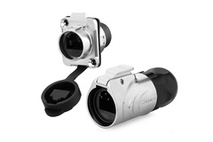 LP-16/RJ45-RJ45 metal circular wire-to-wire waterproof aviation plug connector