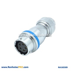 5 PIN AVIATION CONNECTOR RA16 INDUSTRY WATERPROOF SCREW LOCKING DOCKING FEMALE SOCKET