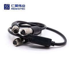 AISG RET Cable Assemblie Y Splitter With Staright AISG Male/Female Connectors