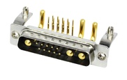 13W3 Male bend plug board rivet 9.4 Iron holder 3U/1U