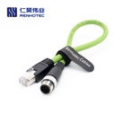Industrial Ethernet Communication for M12 to RJ45 Overmolded Cable
