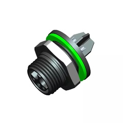 IP67 waterproof hybrid power and signal connector assembly