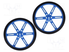 POLOLU WHEEL 80X10MM PAIR – BLUE