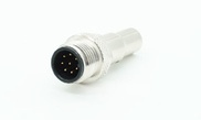 Marine connector M12 A code 8 pin male over molding type connector for sensor 