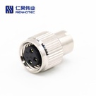 M8 Female Metal Shell Shield Molded Cable Connetor