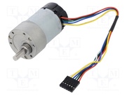 10:1 METAL GEARMOTOR 37DX65LMM 12V 64CPR