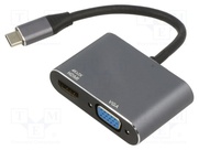 KABADA USBC/HDMI+VGA OEM-C13