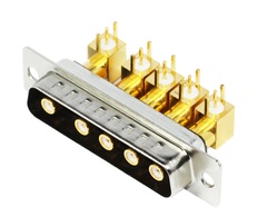 5V5 Male Coaxial bend plug board 5U